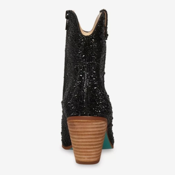 Betsey Jonson Black Rhinestone Diva boots - Picture 2 of 2